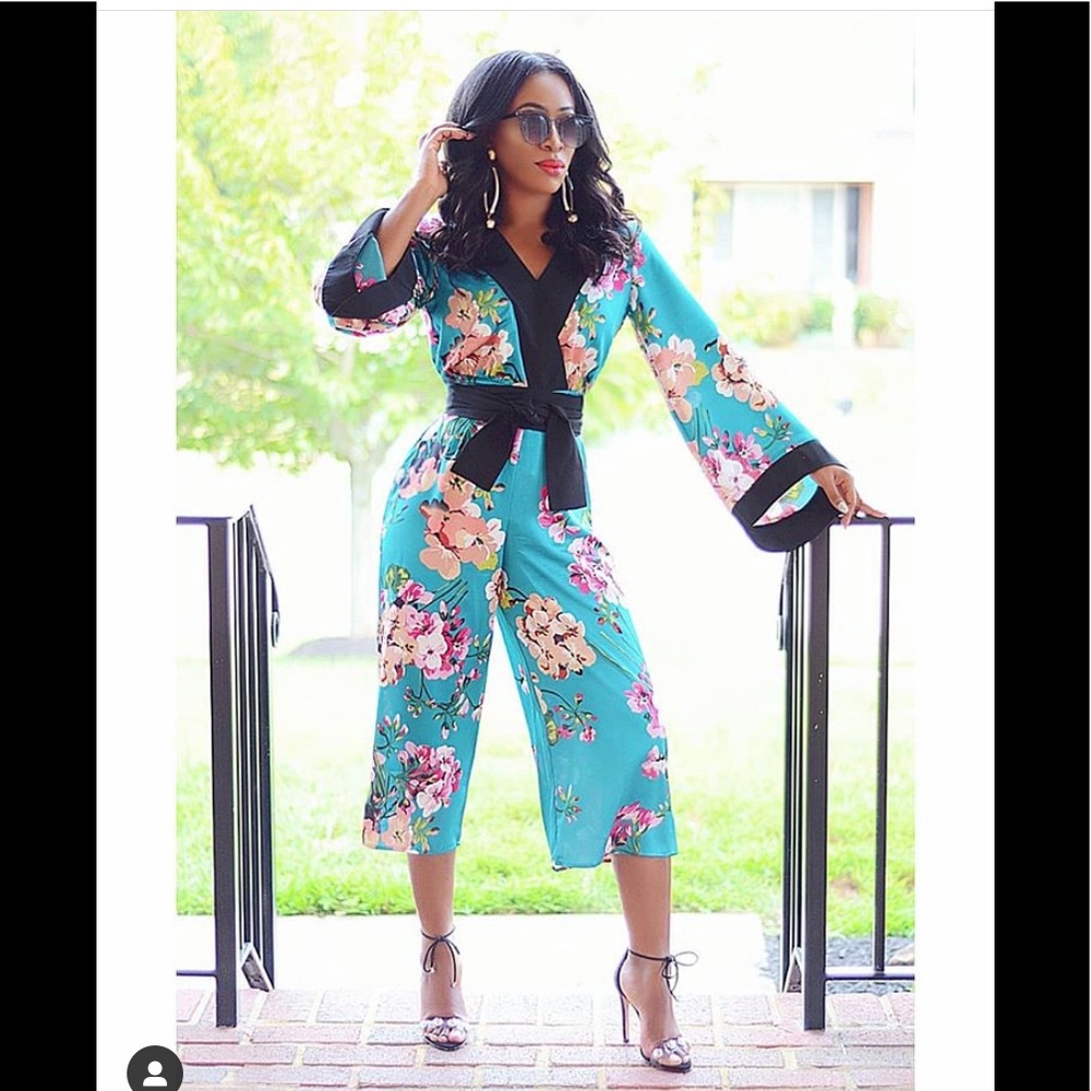 Jade Kimono Jumpsuit